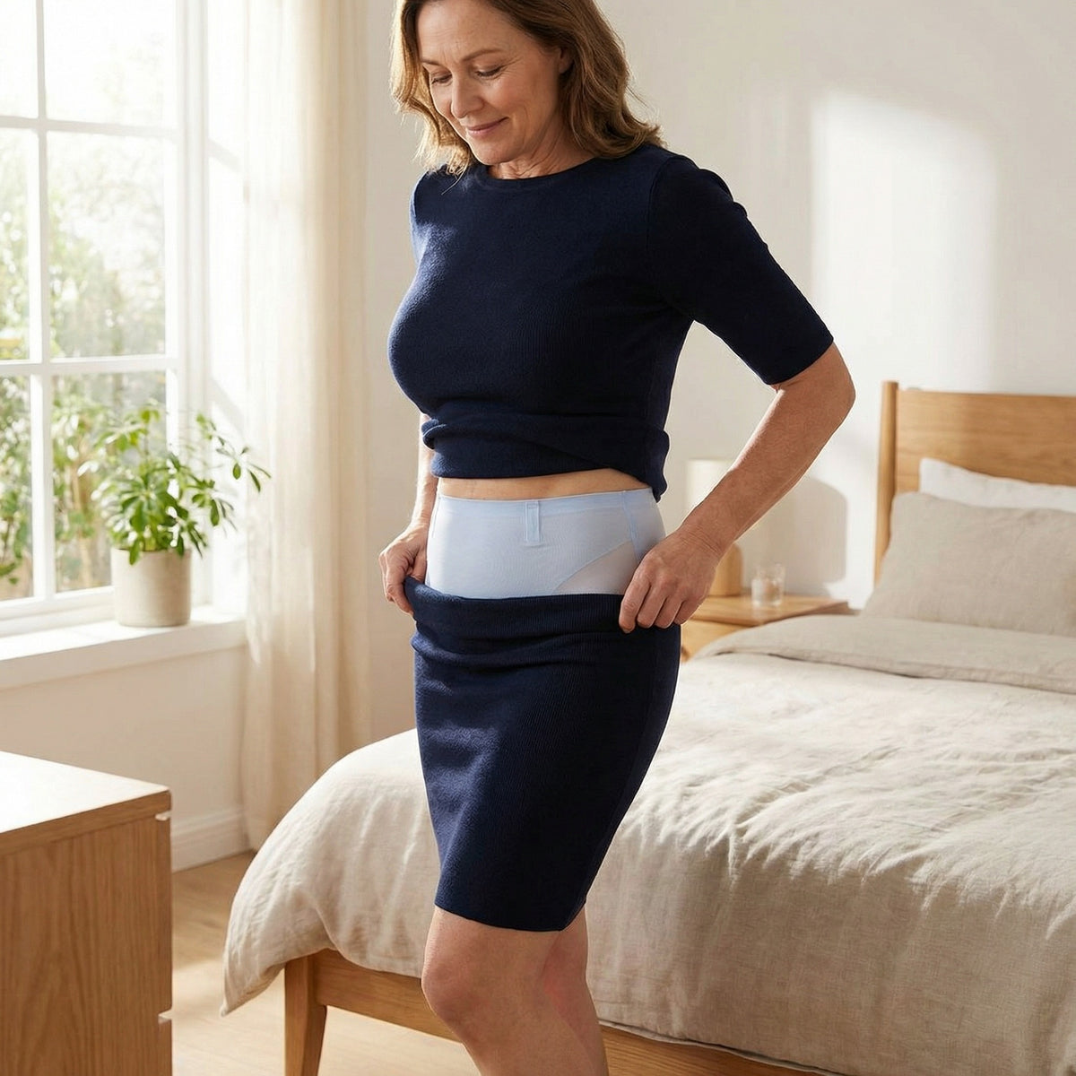 Sabine High-Waist Shaping Shorts, styled look