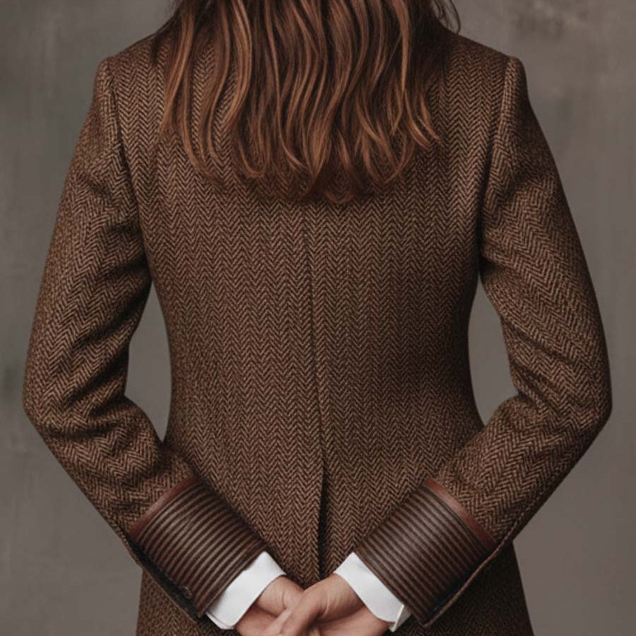Dorothea Paisley Lapel Blazer, back view 2