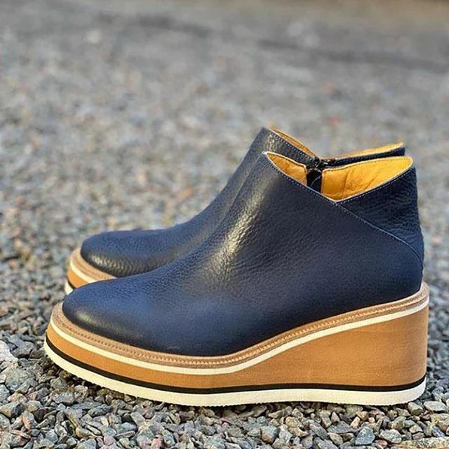 Petra Waterproof Ankle Boots in Navy, product photo